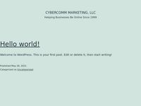 تصویر صفحه ی اصلی CyberComm Marketing, LLC offers web hosting, online directories, & domain name registration
