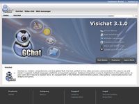 تصویر صفحه ی اصلی GChat - Visichat video chat software
