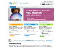 تصویر صفحه ی اصلی Website Hosting - Mysite.com