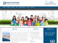 تصویر صفحه ی اصلی :.: وب سایت رسمی شرکت پارس کیهان  :.: